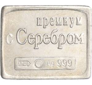 Водочный жетон торговой марки Премиум с Серебром «Почтовая марка Российской Империи — Александр III (3 копейки) (ЛРШФ)»