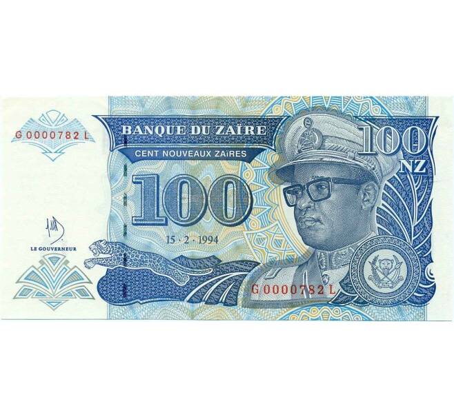 Банкнота 100 новых заиров 1994 года Заир (Артикул K12-01627)
