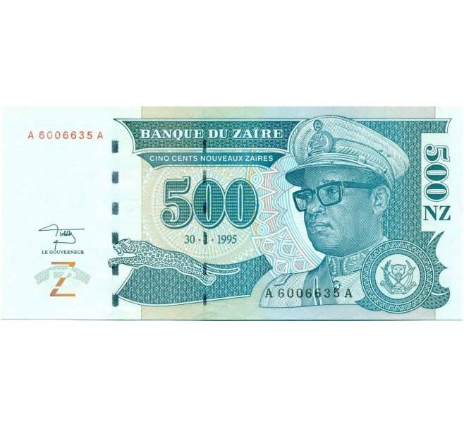 Банкнота 500 новых заиров 1995 года Заир (Артикул K12-01659)