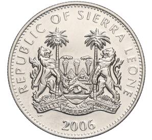1 доллар 2006 года Сьерра-Леоне «Животные — Шимпанзе»