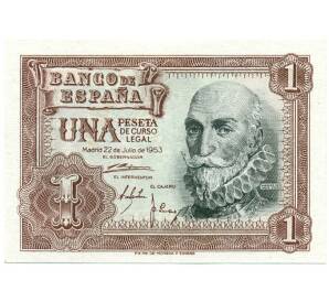 1 песета 1953 года Испания — Фото №1