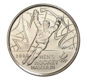 25 центов 2009 года Канада «Победа сборной по хоккею на олимпиаде в Солт-Лейк-Сити 2002» — Фото №1