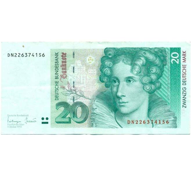 Банкнота 20 марок 1993 года Германия (Артикул T11-06432)