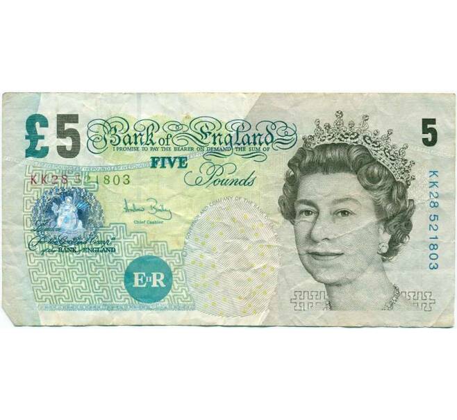 Банкнота 5 фунтов 2002 года Великобритания(Банк Англии) (Артикул T11-06434)