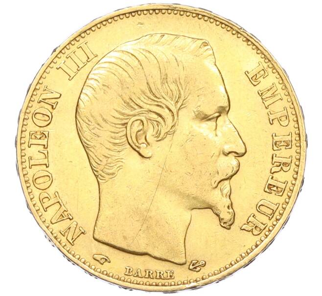 Монета 20 франков 1857 года А Франция (Артикул K12-02250)