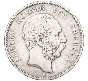 5 марок 1876 года E Германия (Саксония)