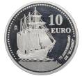 Монета 10 евро 2003 года Испания «75 лет кораблю Хуан Себастьян Элькано» (Proof) (Артикул T11-06461)