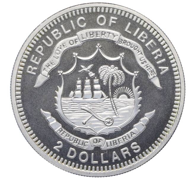 Монета 2 доллара 2010 года Либерия «Веселого Рождества и счастливого нового года — Колокольчики» (Proof) (Артикул T11-06462)