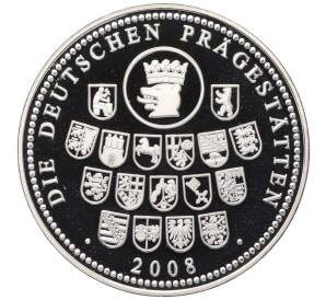 Жетон монетного двора 2008 года Германия «Небесный диск Небры» (Proof)