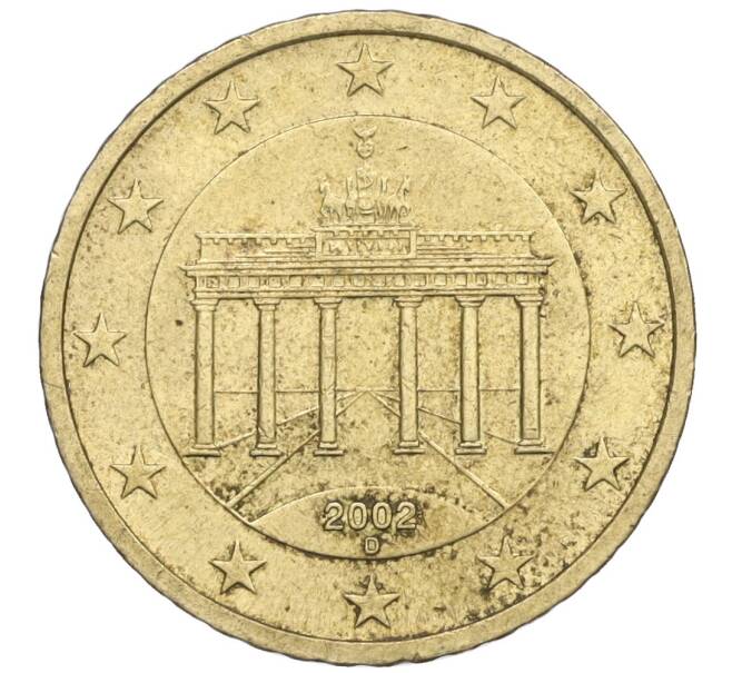 Монета 50 евроцентов 2002 года D Германия (Артикул K12-02526)