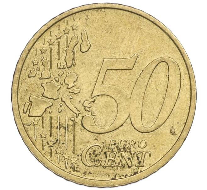 Монета 50 евроцентов 2002 года D Германия (Артикул K12-02526)