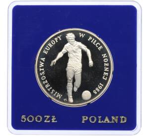 500 злотых 1987 года Польша «Чемпионат Европы по футболу 1988»