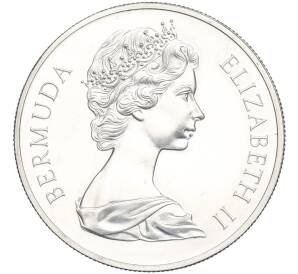1 доллар 1972 года Бермудские острова «Королевская серебряная свадьба»