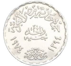 1 фунт 1974 года Египет «Война Судного дня»