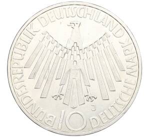 10 марок 1972 года J Германия «XX летние Олимпийские Игры 1972 в Мюнхене — Эмблема In Deutschland»