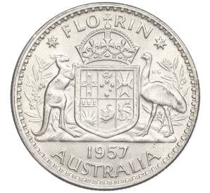 1 флорин 1957 года Австралия