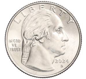1/4 доллара (25 центов) 2024 года D США «Американские женщины — Пэтси Минк»