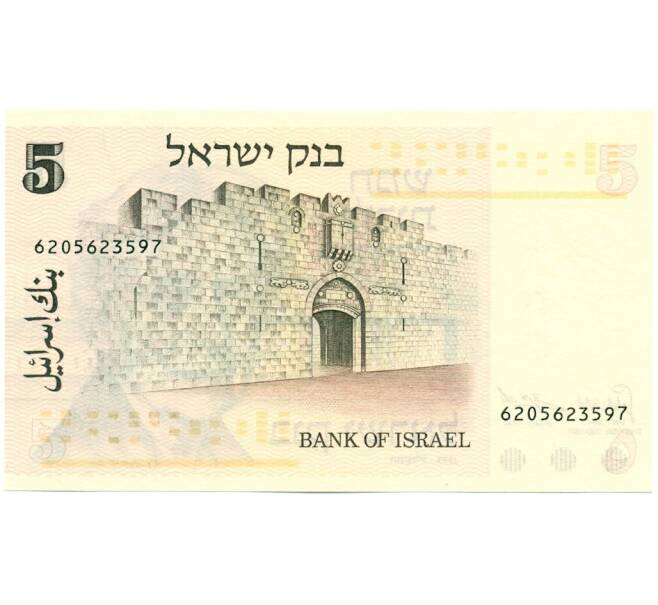 Банкнота 5 лир 1973 года Израиль (Артикул K12-03558)
