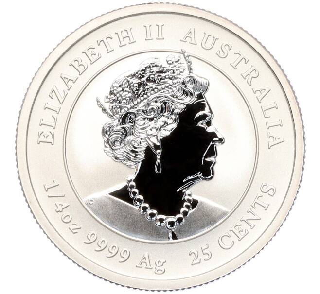 Монета 25 центов 2020 года Австралия «Китайский гороскоп — Год мыши» (Цветное покрытие) (Артикул M2-73529)