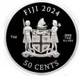 Монета 50 центов 2024 года Фиджи «Мона Лиза» (Артикул M2-73532)
