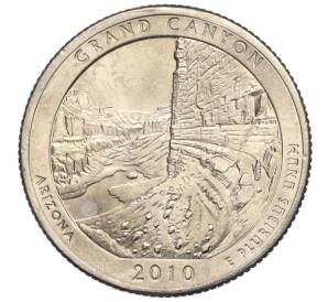1/4 доллара (25 центов) 2010 года P США «Национальные парки — №4 Национальный парк Гранд-Каньон»