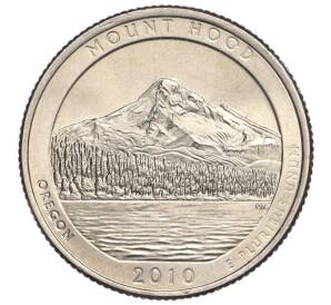1/4 доллара (25 центов) 2010 года P США «Национальные парки — №5 Национальный лес Маунд Худ»