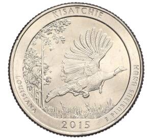 1/4 доллара (25 центов) 2015 года P США «Национальные парки — №27 Национальный заповедник Кисачи»