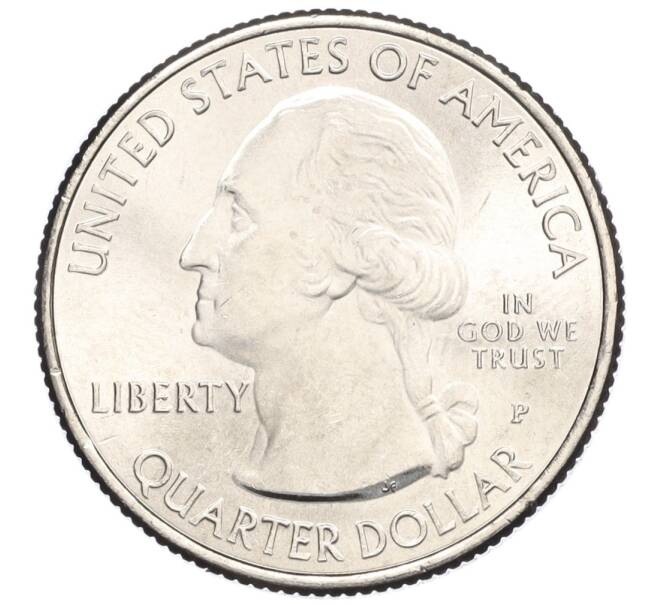 Монета 1/4 доллара (25 центов) 2020 года P США «Национальные парки — №52 Ферма Дж. А. Вейра в Коннектикуте» (Артикул K12-03752)