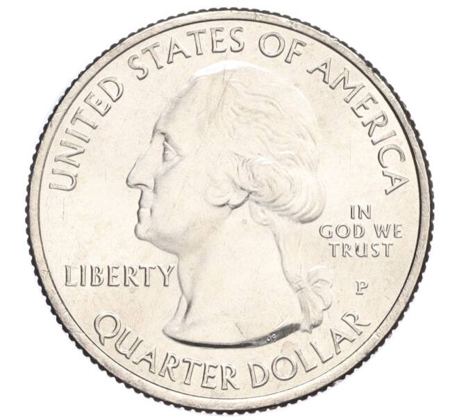 Монета 1/4 доллара (25 центов) 2020 года P США «Национальные парки — №54 Исторический парк Марш-Биллингс-Рокфеллер» (Артикул K12-03754)