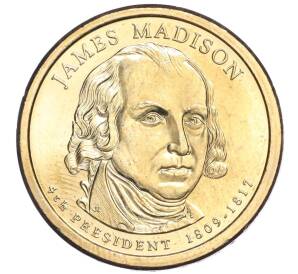 1 доллар 2007 года США (P) «4-й президент США Джеймс Мэдисон»