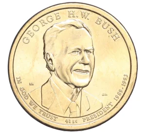 1 доллар 2020 года США (P) «41-й президент США Джордж Буш старший»