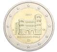 Монета 2 евро 2017 года D Германия «Федеральные земли Германии — Рейнланд-Пфальц (Порта Нигра)» (Артикул K12-03960)
