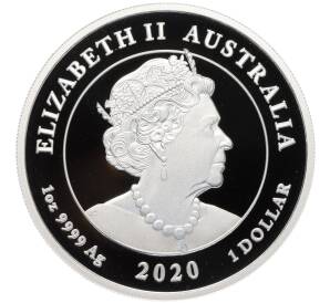 1 доллар 2020 года Австралия «250 лет рейсу Индевор»