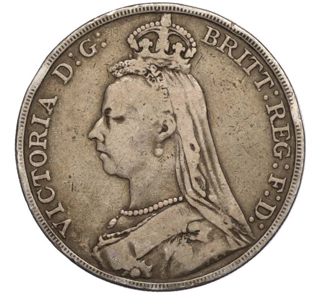 Монета 1 крона 1888 года Великобритания (Артикул: M2-73560) — Фото №2