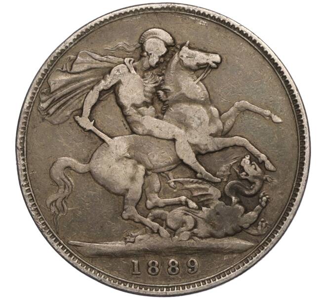 Монета 1 крона 1889 года Великобритания (Артикул M2-73561)