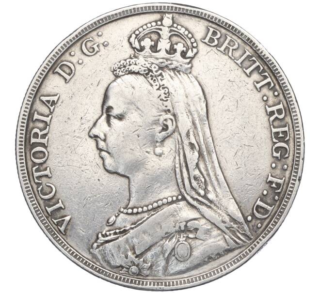 Монета 1 крона 1889 года Великобритания (Артикул M2-73563)