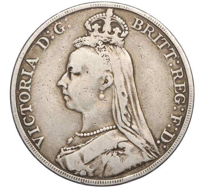 Монета 1 крона 1890 года Великобритания (Артикул M2-73569)