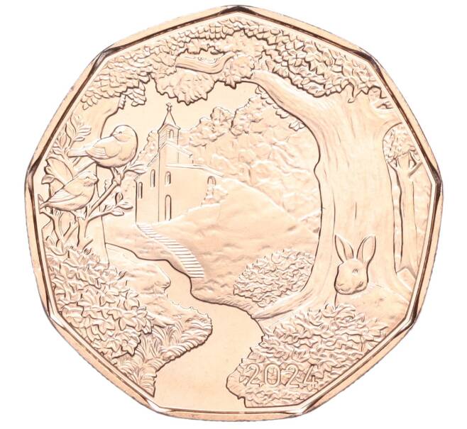 Монета 5 евро 2024 года Австрия «Пасха 2024 – в пути» (Артикул M2-73596)