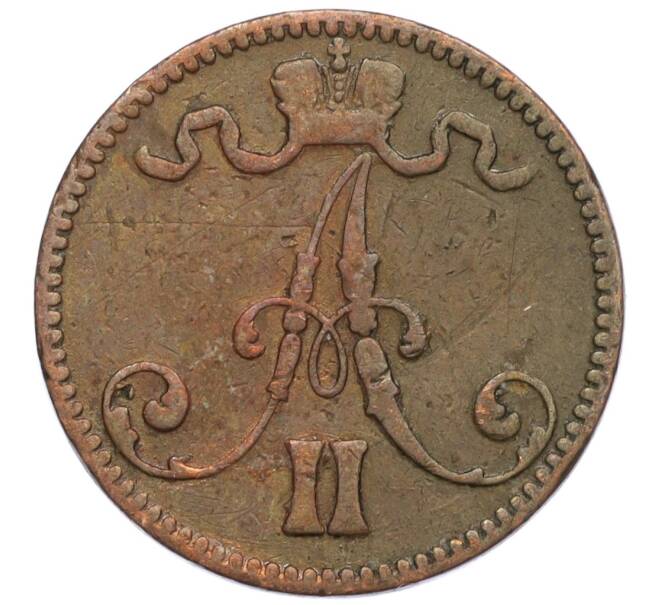 Монета 5 пенни 1867 года Русская Финляндия (Артикул M1-58767)