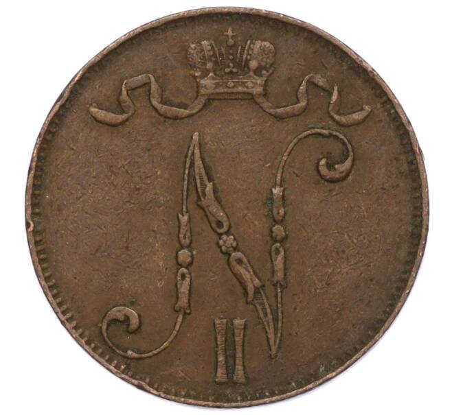 Монета 5 пенни 1899 года Русская Финляндия (Артикул M1-58774)