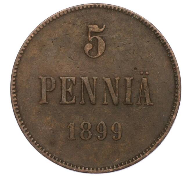 Монета 5 пенни 1899 года Русская Финляндия (Артикул M1-58777)