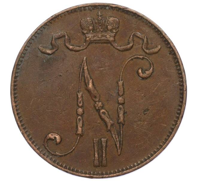 Монета 5 пенни 1899 года Русская Финляндия (Артикул M1-58781)