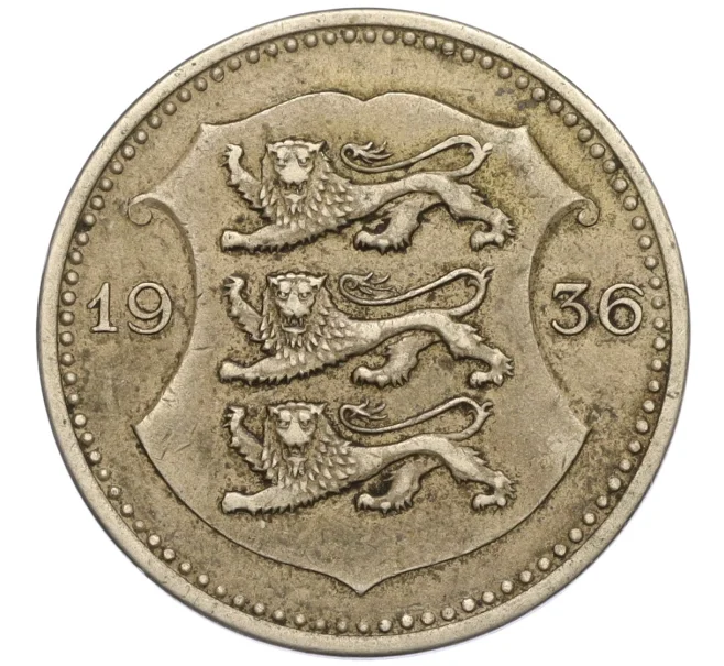 Монета 50 сентов 1936 года Эстония (Артикул K12-04196)