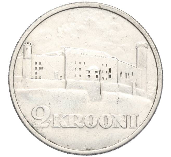 Монета 2 кроны 1930 года Эстония «Замок Тоомпеа в Таллине» (Артикул K12-04197)