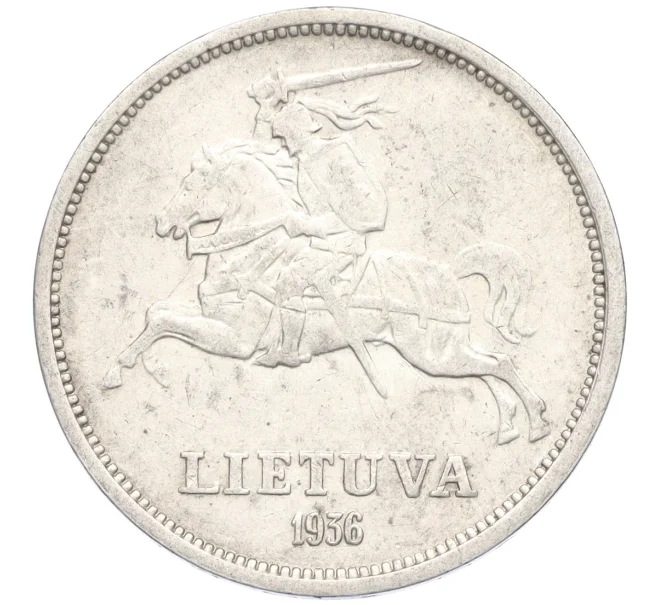Монета 5 лит 1936 года Литва (Артикул K12-04205)
