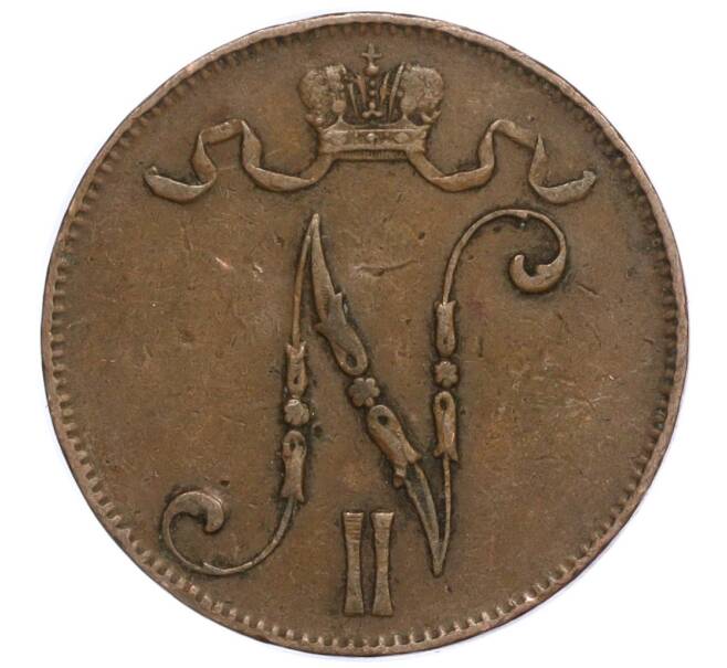 Монета 5 пенни 1905 года Русская Финляндия (Артикул M1-58843)