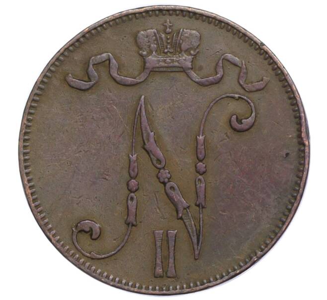 Монета 5 пенни 1901 года Русская Финляндия (Артикул M1-58845)