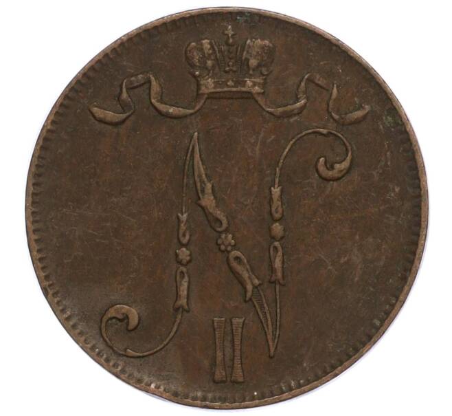 Монета 5 пенни 1901 года Русская Финляндия (Артикул M1-58852)