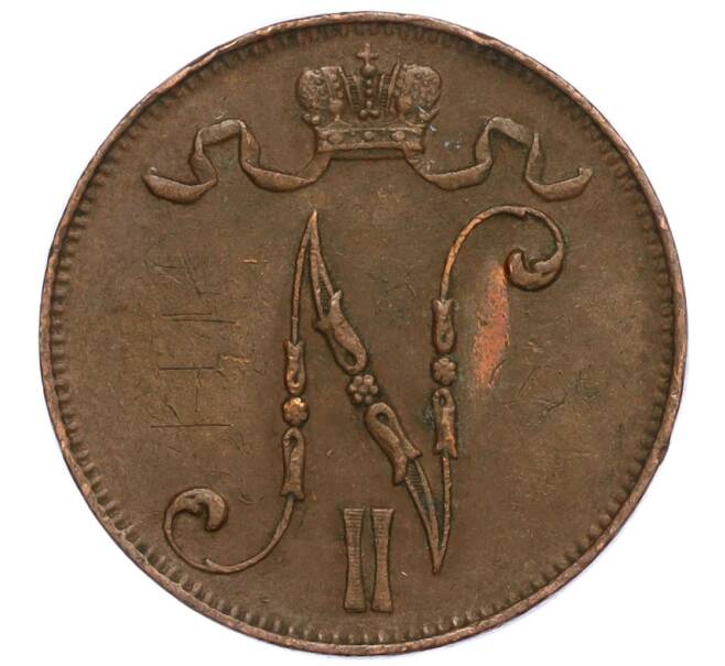 Монета 5 пенни 1913 года Русская Финляндия (Артикул M1-58863)