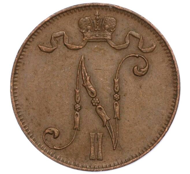 Монета 5 пенни 1913 года Русская Финляндия (Артикул M1-58866)